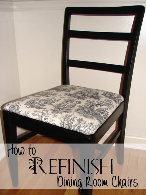 How To Refinish Dining Room Chairs Recipes Home Decor Diy